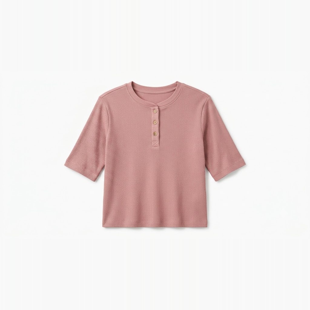 Merrimack Waffle-Knit Henley