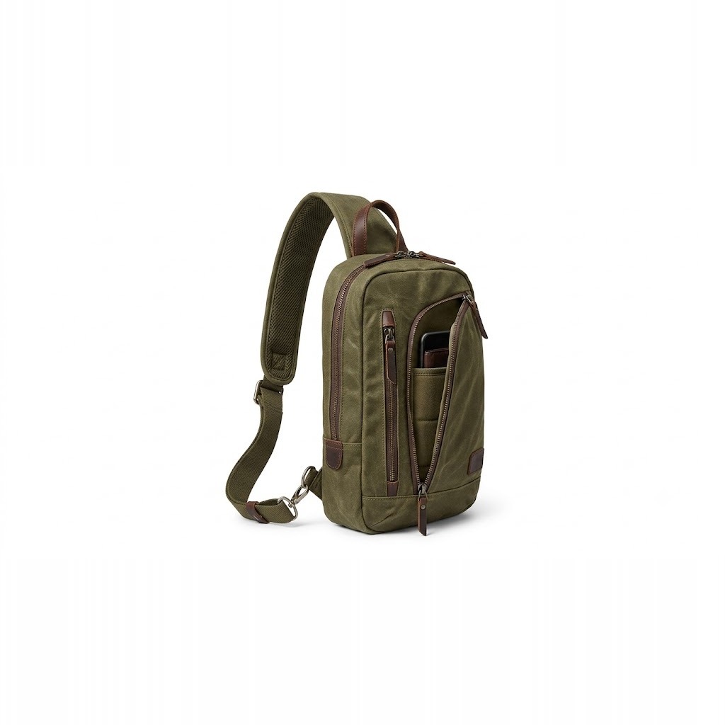 Waxed Canvas Sling Pack